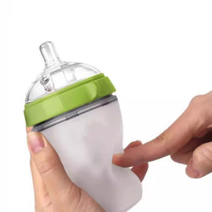 Cross-border baby bottle, newborn infant liquid silicone feeding bottle